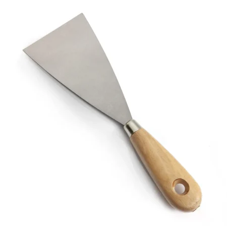 SPATOLA ACCIAIO MANICO LEGNO