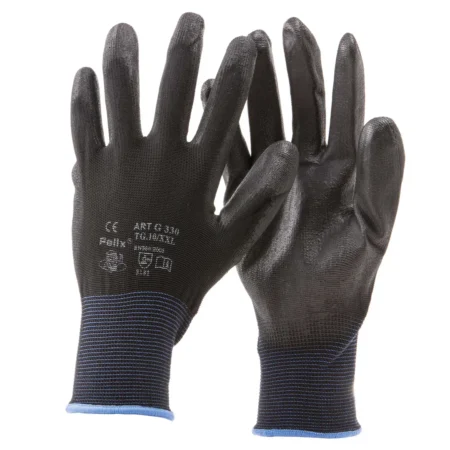 Guanto gomma nera