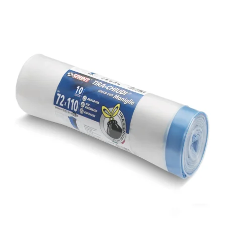 Sacco tira e chiudi 10 pz/rt trasparente